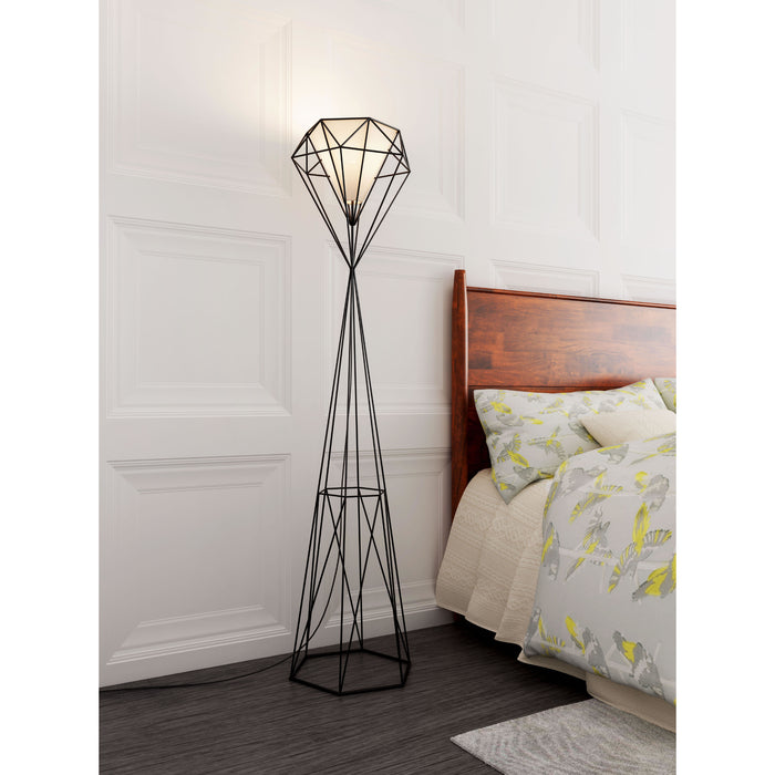 Zuo Delancey Modern Architectural Design Floor Lamp Black