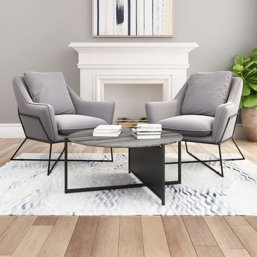 Zuo Mcbride Grey Marble Coffee Table