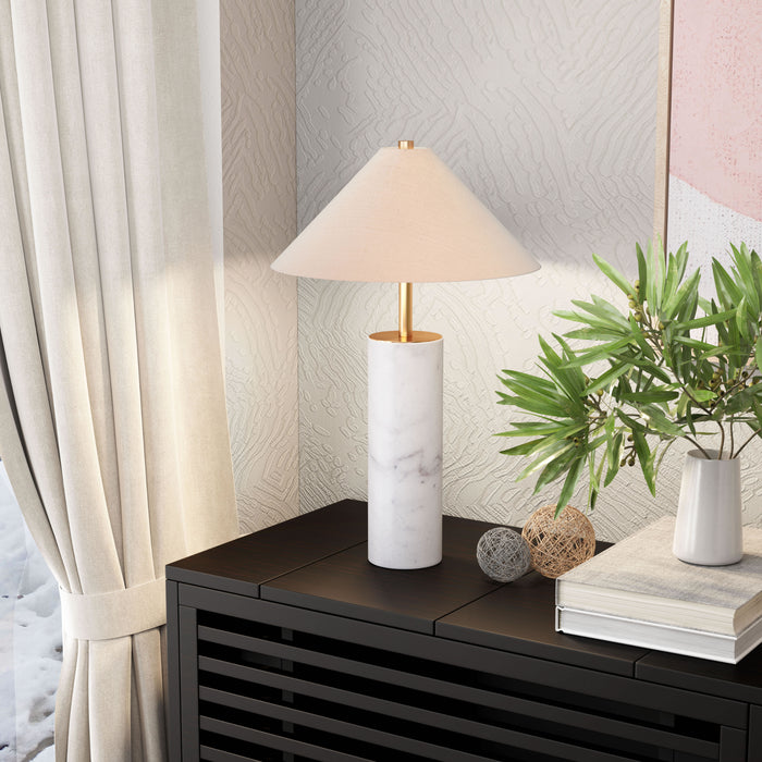 Zuo Ciara Modern White Marble Base Table Lamp