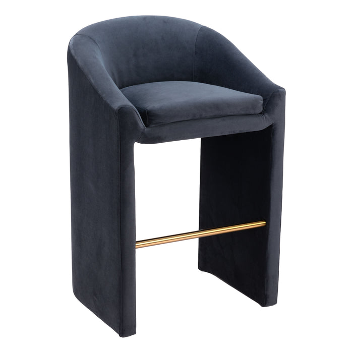 Zuo Emas Black Barstool