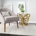 Zuo Motyl Glass Top Accent Table