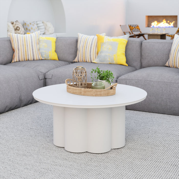 Zuo Palmier Sleek and Modern Elegance Coffee Table White