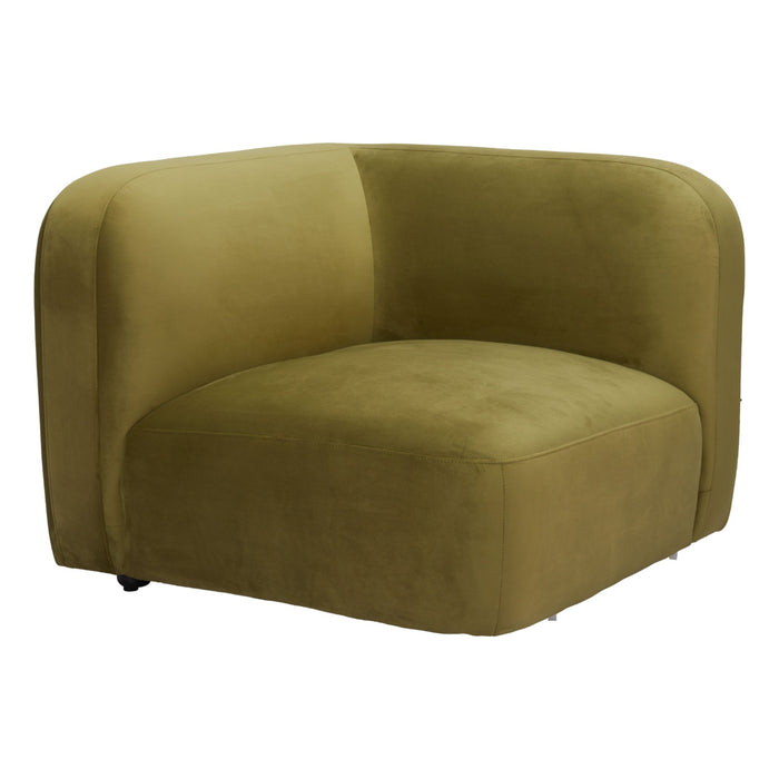 Zuo Modern Biak Green Corner Chair