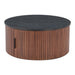 Zuo Nejaus Brown Round Coffee Table