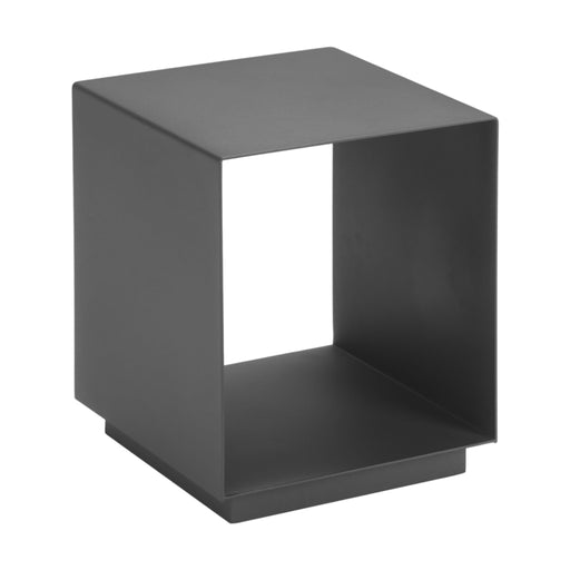 Zuo Kokos  Sleek Aluminum Charcoal Square Side Table