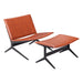 Zuo Modern Cardiff Brown Lounge Chair & Ottoman