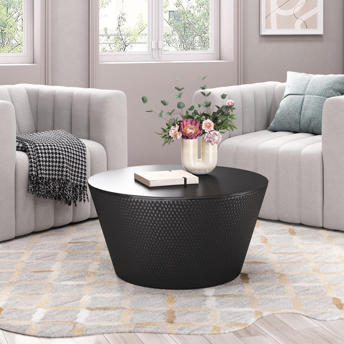 Zuo Durban Round Black Coffee Table