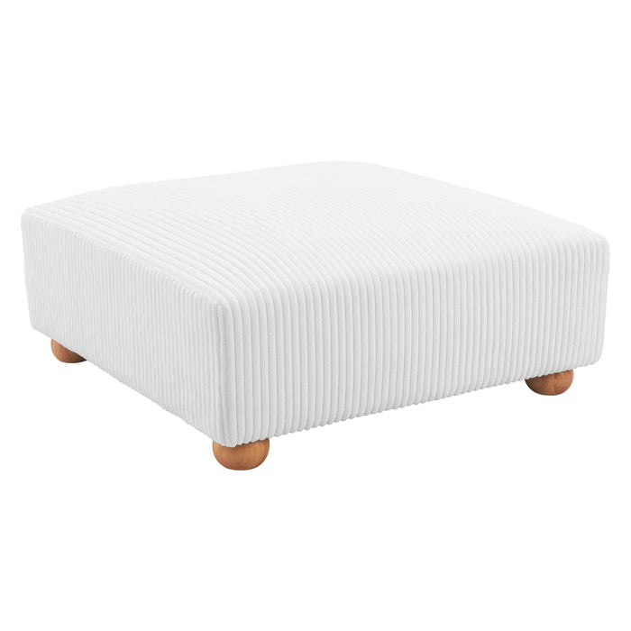 Zuo Modern Tayte White Ottoman