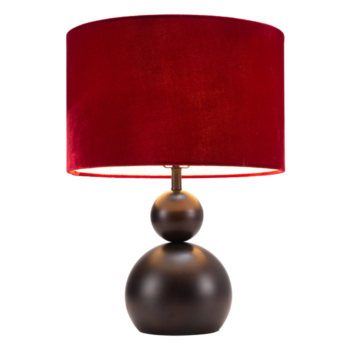 Zuo Shobu Modern Boho Art Deco Design Red Table Lamp