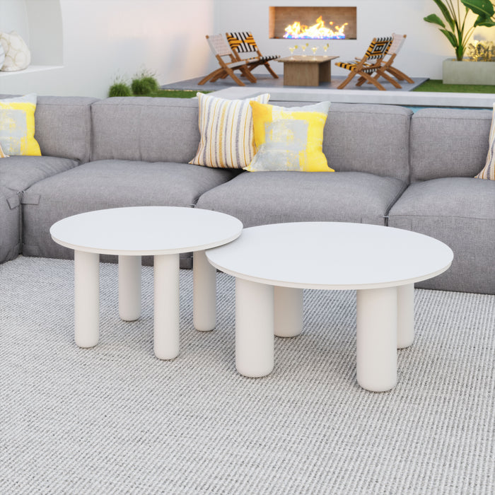 Zuo Ola Modern Elegance for Any Space Coffee Table Set White