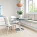 Zuo Metropolis Small  Dining Table Gray & Silver