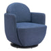 Zuo Modern Bant Blue Swivel Chair