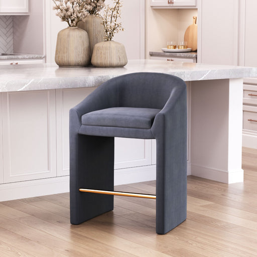 Zuo Emas Grey Counter Stool