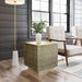 Zuo Mono Square Gold Side Table