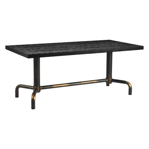 Neum Dining Table Black by Zuo Modern