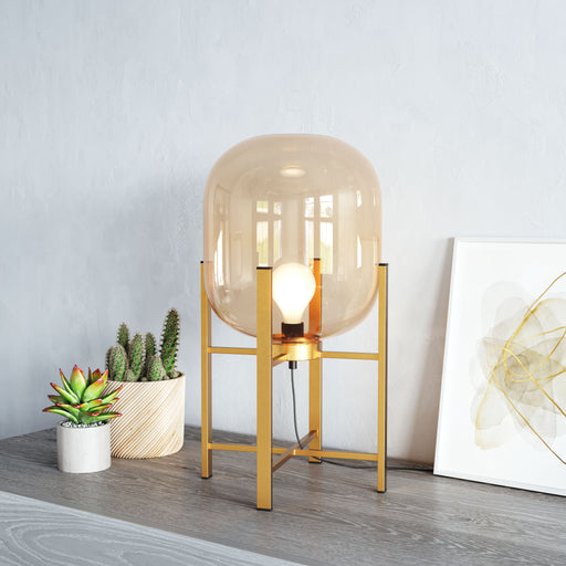 Zuo Wonderwall Modern Design with Tinted Glass Gold Table Lamp