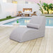 Zuo Luanda Modern and Durable Gray Outdoor Lounge Chair