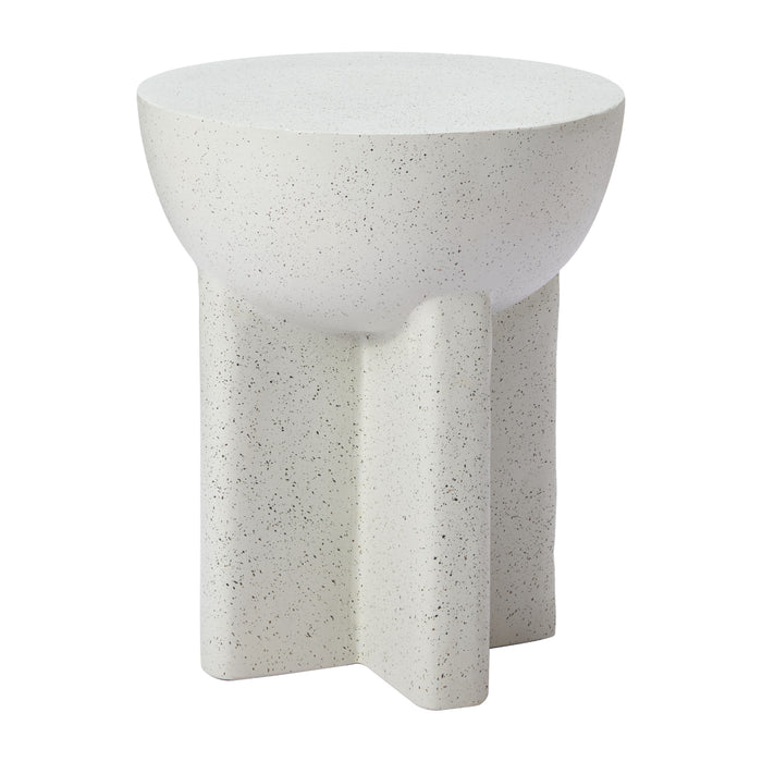 Zuo Molli White Round Side Table