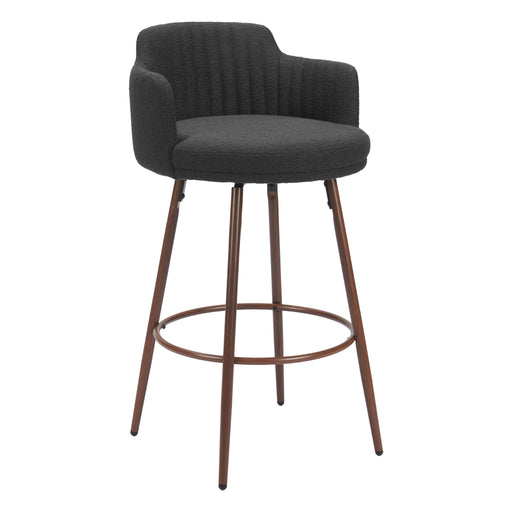 Zuo Kono Swivel Barstool Black