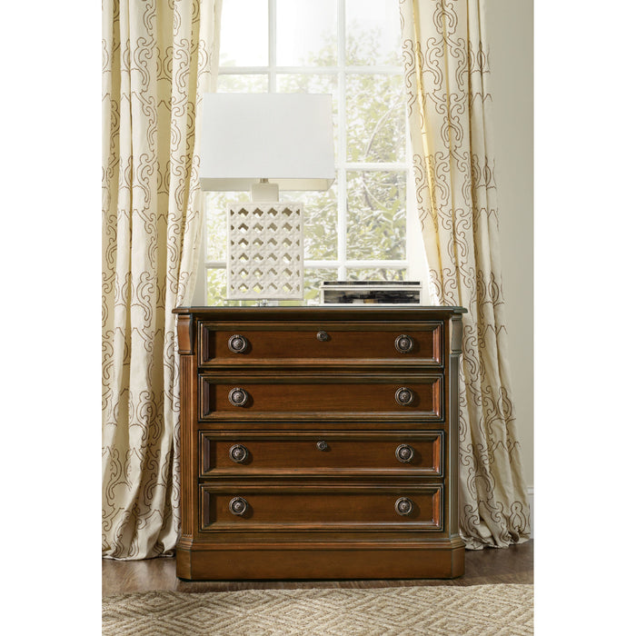 Hooker Furniture Brookhaven Traditional Dark Wood Lateral File 