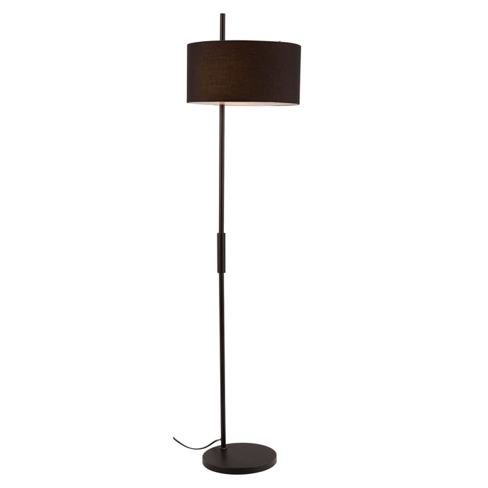 Zuo Lonte Sleek Steel Frame Modern Floor Lamp Black