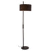 Zuo Lonte Sleek Steel Frame Modern Floor Lamp Black