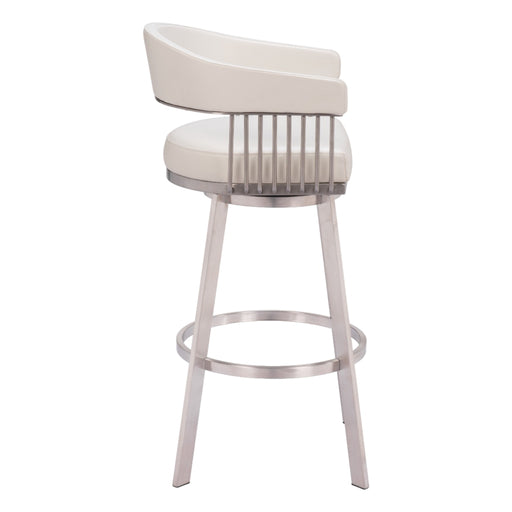 Zuo Bantry Swivel Barstool White