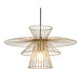 Anderson Teak Azzi Modern Gold Ceiling Lamp with Adjustable Cord