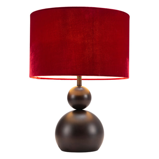 Zuo Shobu Modern Boho Art Deco Design Red Table Lamp