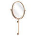 Zuo Bernis Adjustable Tilt Frame Modern Round Wall Mirror Brass