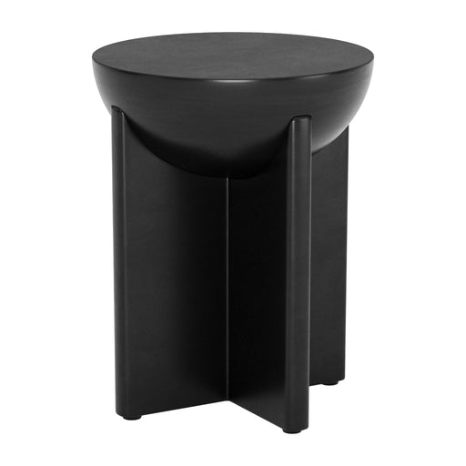 Zuo Midnight Tume Side Table Black Wood