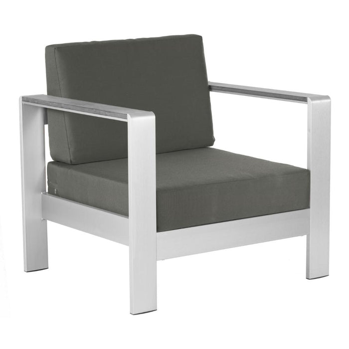 Outdoor Cosmopolitan Armchair by Zuo, Dark Gray