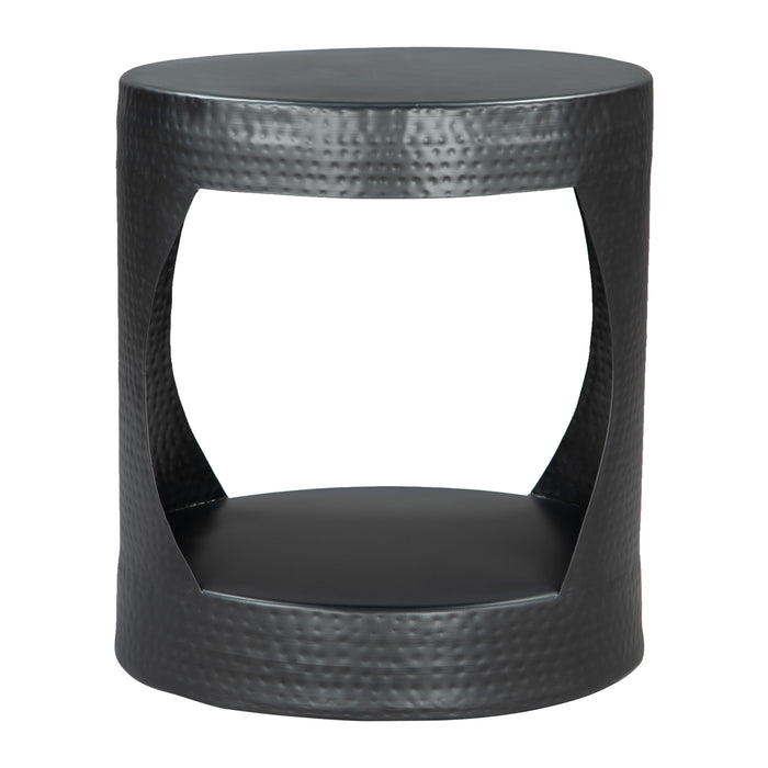 Zuo Nuuk Round Black Side Table