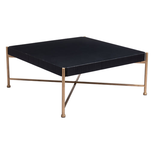 Zuo Nazaire Black Square Coffee Table