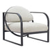 Zuo Flakt Ivory Modern Upholstery Accent Chair 