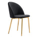 Zuo Cozy Dining Chair Black & Gold