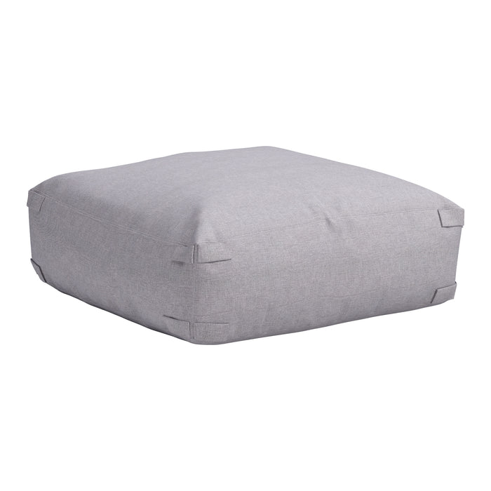 Zuo Luanda Modern and Versatile Gray Outdoor Ottoman