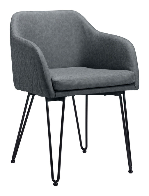 Zuo Braxton Dining Arm Chair Gray