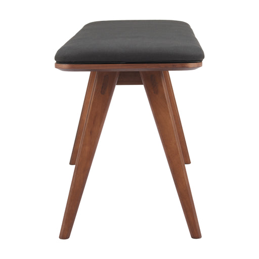 Zuo Kazwali Bench Black & Walnut