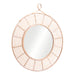 Zuo Lobo Natural Round Rattan Wall Mirror