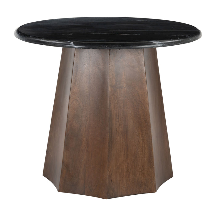 Zuo Aipe Black Marble Accent Table