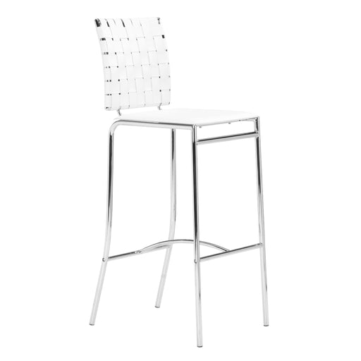 Zuo Criss Cross Barstool White