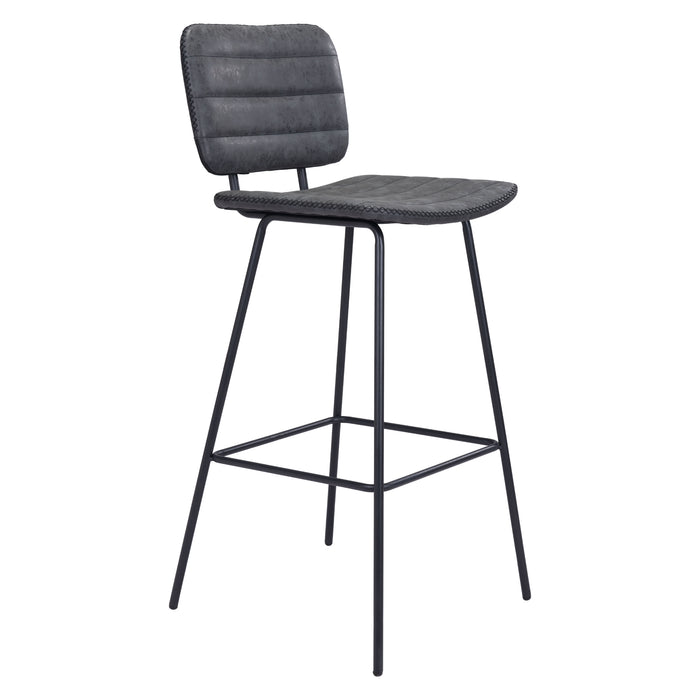 Zuo Boston Barstool Grey