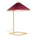 Zuo Charo Modern Glam Electroplated Steel Table Lamp Red & Gold