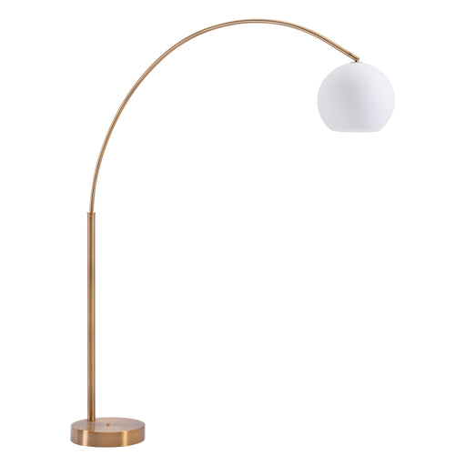 Zuo Griffith Modern Arc Elegant and Functional Floor Lamp Brass