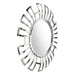 Zuo Calmar Polished Aluminum Frame Modern Round Mirror Chrome