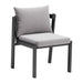 Zuo Modern Horizon Grey Outdoor Dining Chair