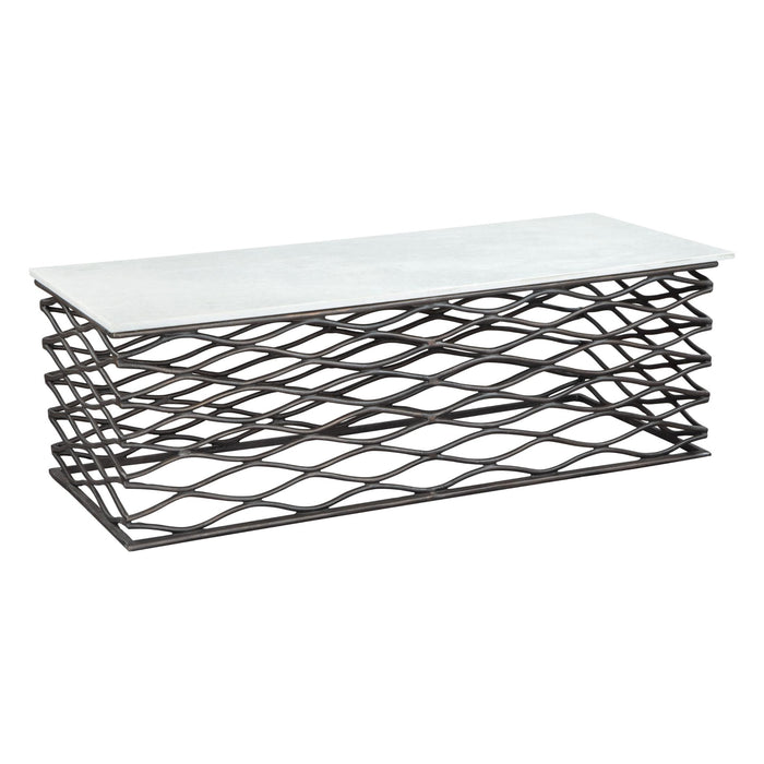 Zuo Duchess White Marble Coffee Table