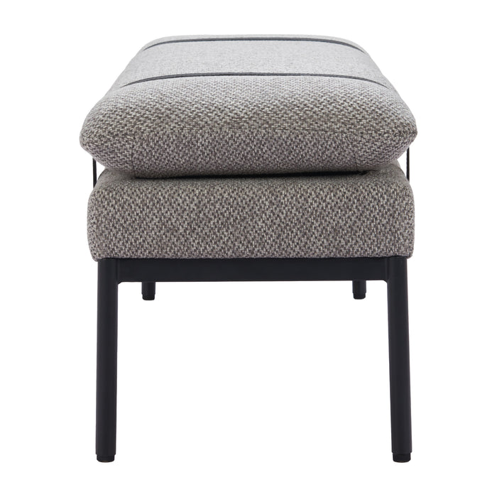 Zuo Padd Bench Gray