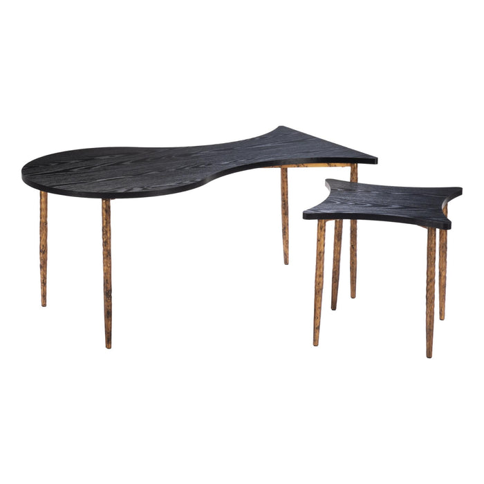 Zuo Norden Black Coffee Table Set